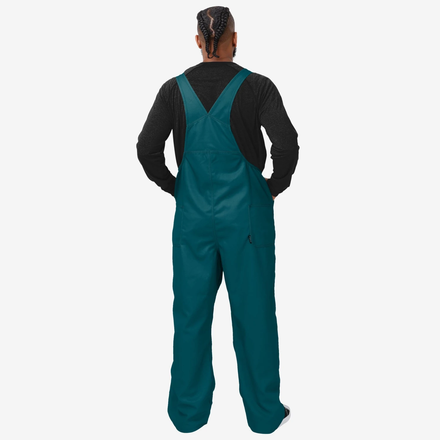 FOCO Philadelphia Eagles Mens Solid Wordmark Bib Overalls 4 FOCO Philadelphia Eagles Mens Solid Wordmark Bib Overalls - Image 2