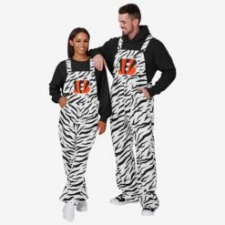 FOCO Cincinnati Bengals Mens White Tiger Stripe Thematic Bib Overalls 10 FOCO Cincinnati Bengals Mens White Tiger Stripe Thematic Bib Overalls -FOCO Shop PNTNFTHOA2CIB g3