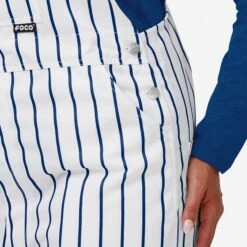 FOCO Chicago Cubs Womens Pinstripe Bib Overalls -FOCO Shop PNTWMMBPNSTOACC g5