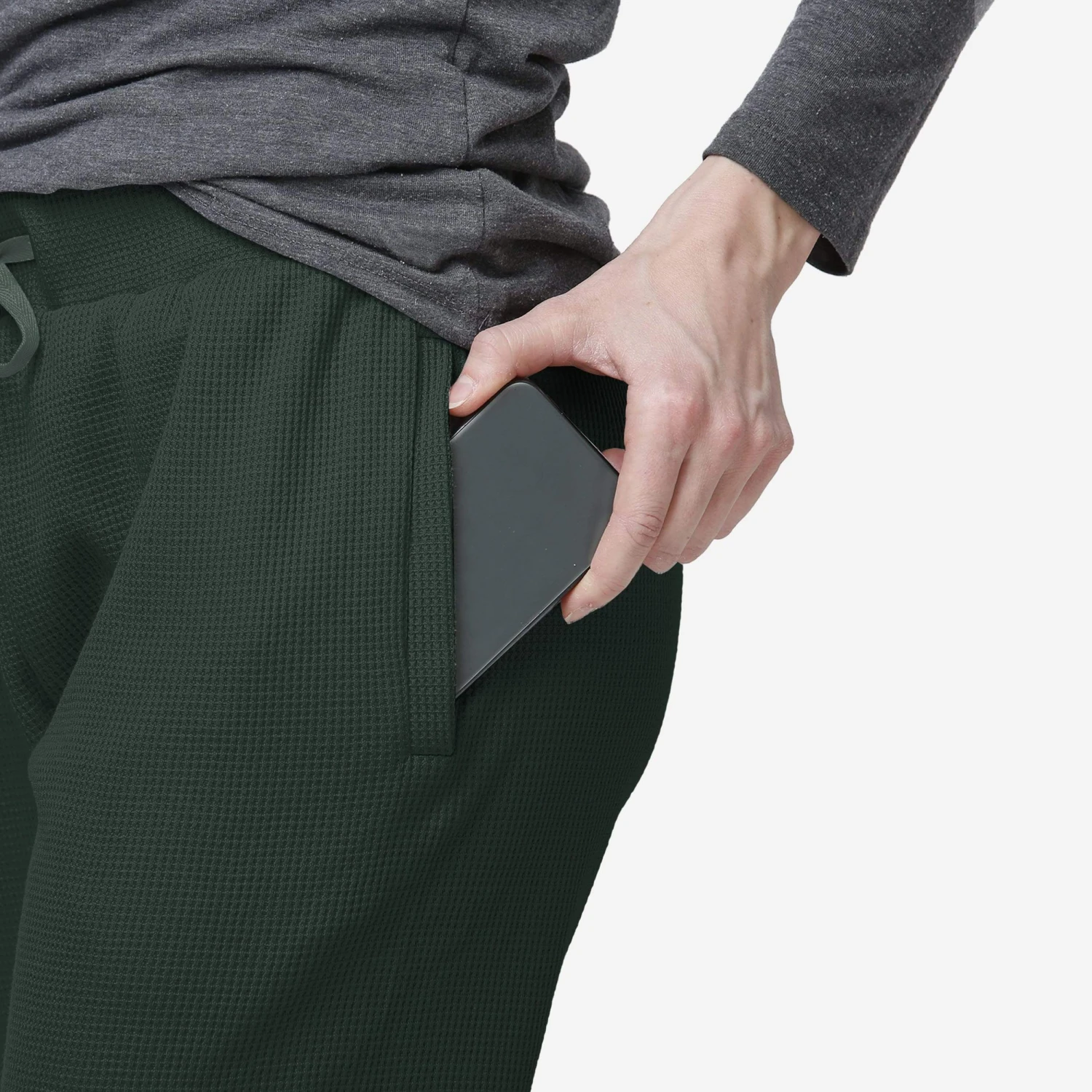 FOCO Michigan State Spartans Womens Waffle Lounge Pants 5 FOCO Michigan State Spartans Womens Waffle Lounge Pants - Image 3