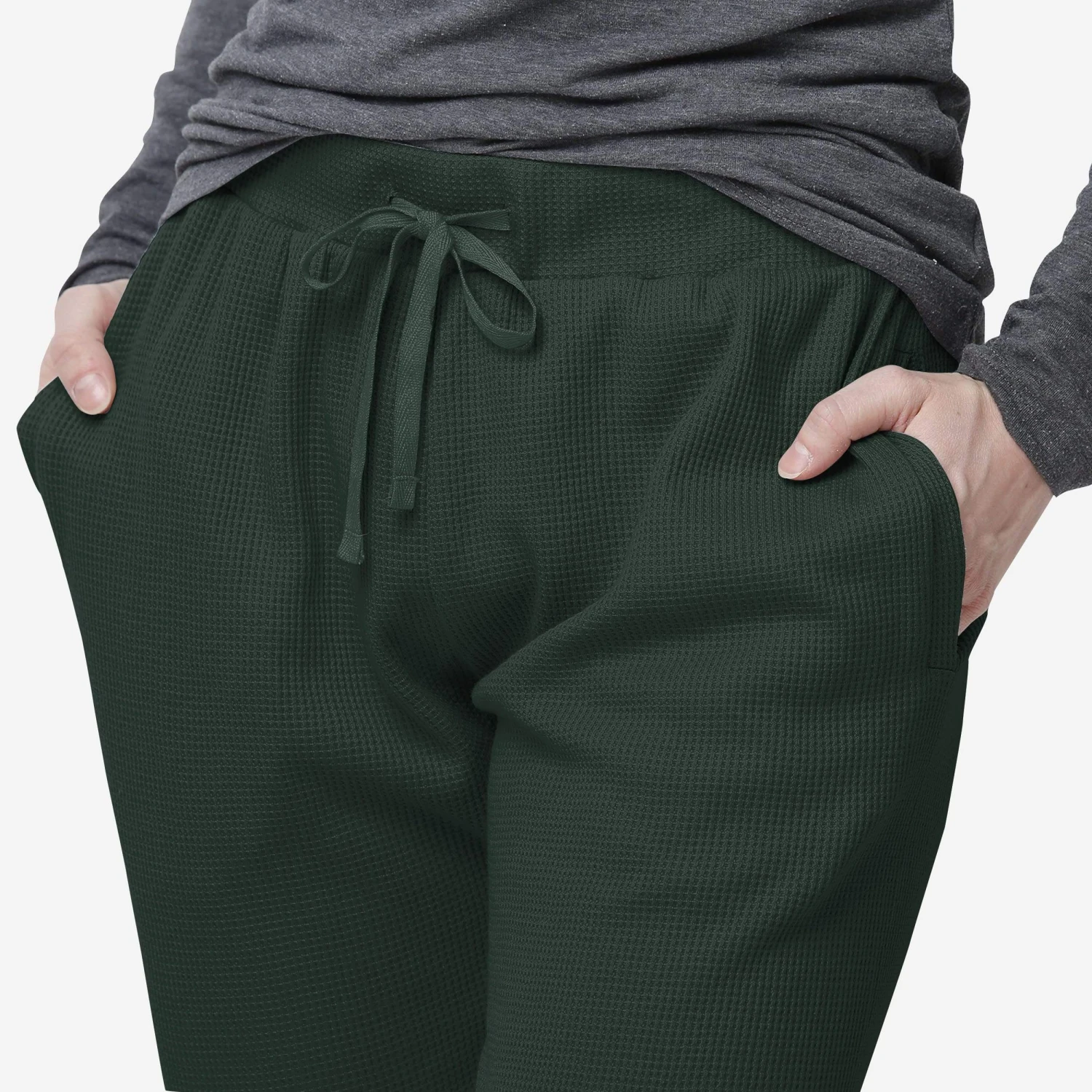FOCO Michigan State Spartans Womens Waffle Lounge Pants 6 FOCO Michigan State Spartans Womens Waffle Lounge Pants - Image 4