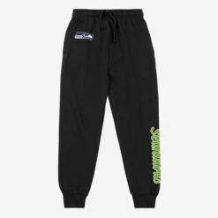 FOCO Seattle Seahawks Womens Script Wordmark Black Joggers -FOCO Shop PNTWMNFJOGSWBSS g5