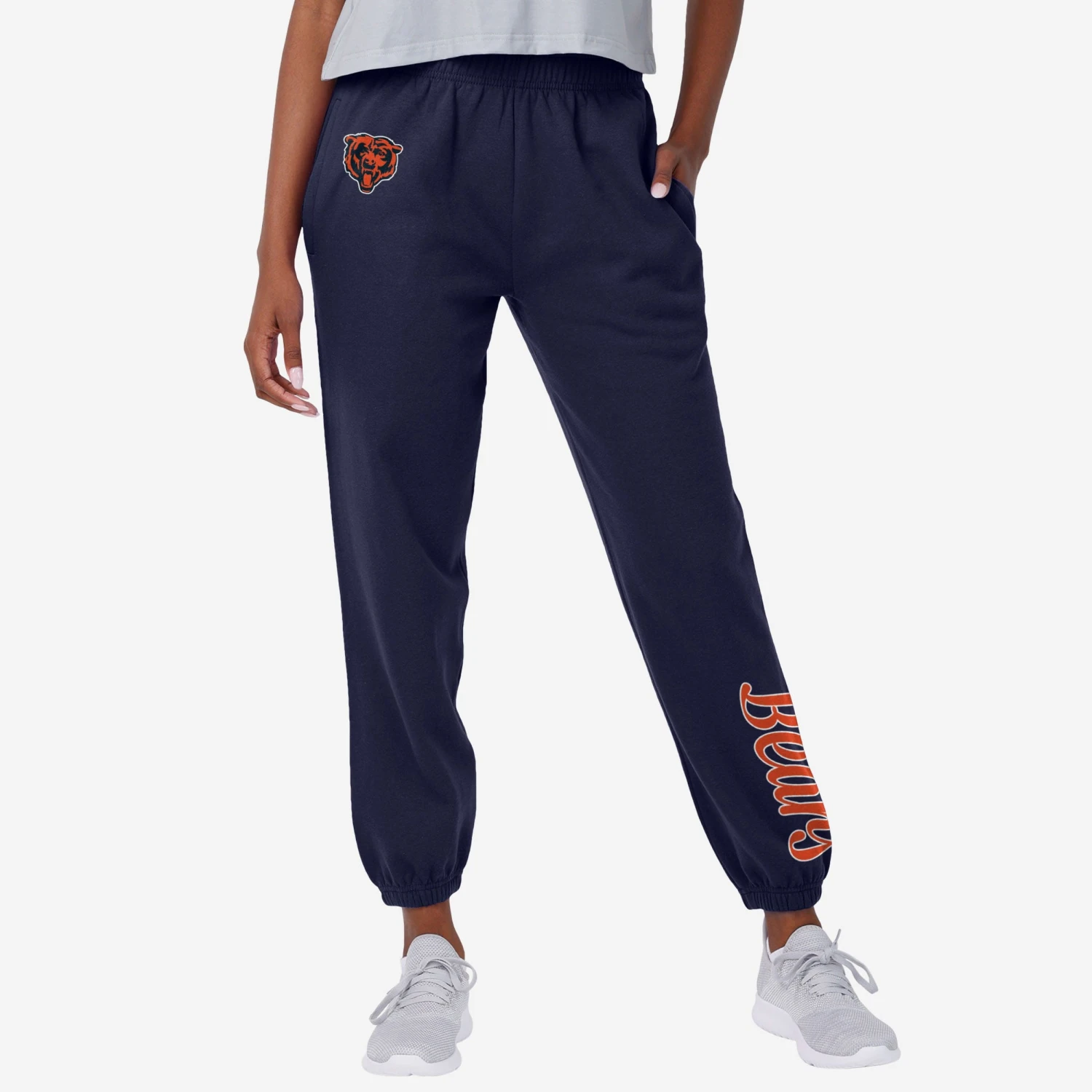 FOCO Chicago Bears Womens Script Wordmark Team Color Sweatpants 3 FOCO Chicago Bears Womens Script Wordmark Team Color Sweatpants