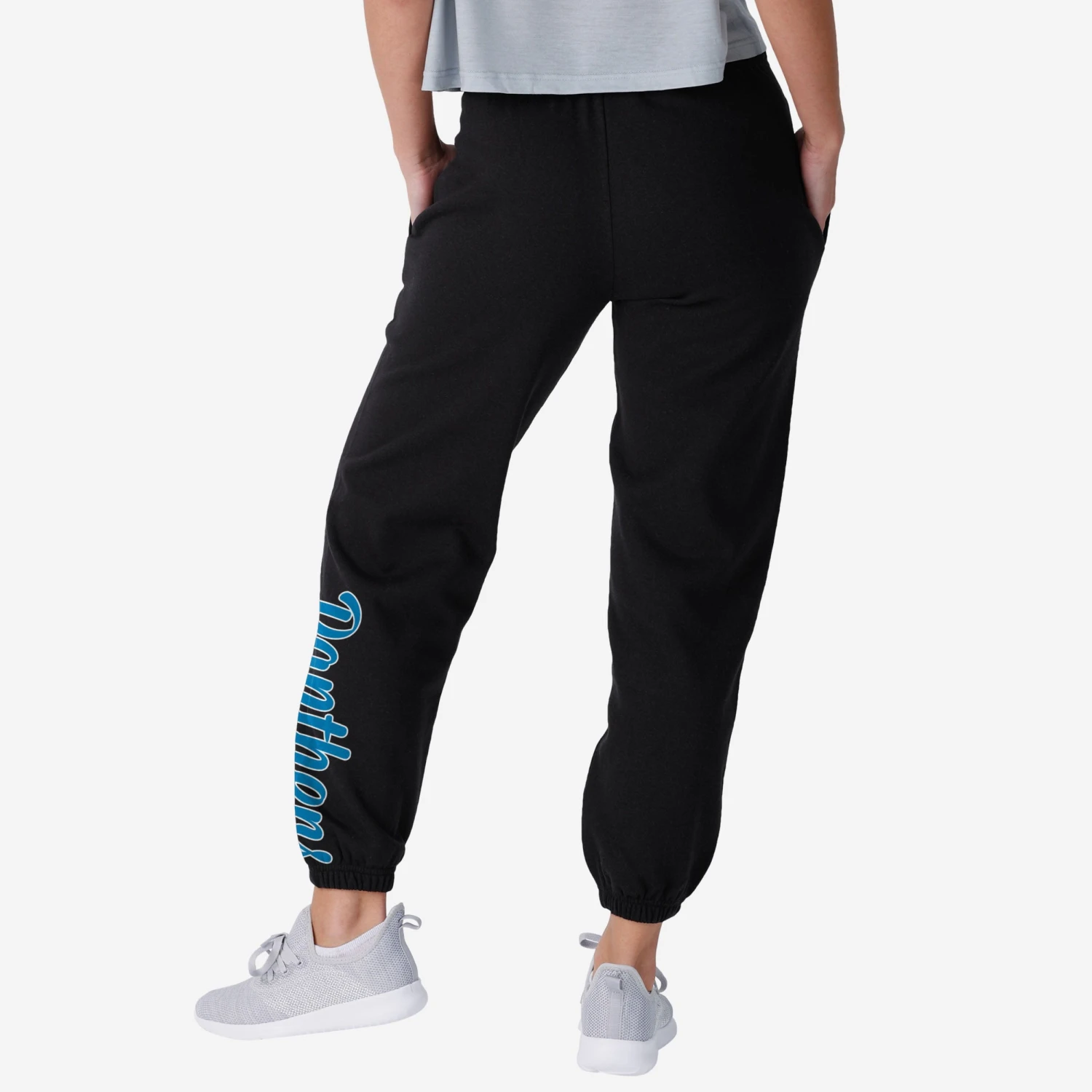 FOCO Carolina Panthers Womens Script Wordmark Team Color Sweatpants 4 FOCO Carolina Panthers Womens Script Wordmark Team Color Sweatpants - Image 2
