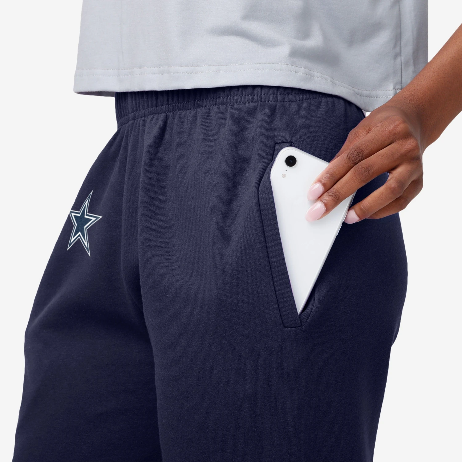 FOCO Dallas Cowboys Womens Script Wordmark Team Color Sweatpants 5 FOCO Dallas Cowboys Womens Script Wordmark Team Color Sweatpants - Image 3