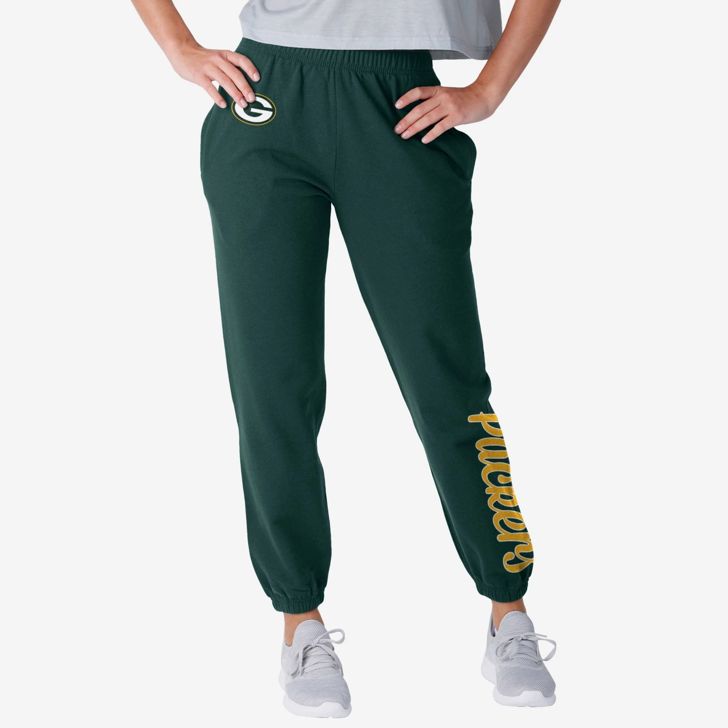 FOCO Green Bay Packers Womens Script Wordmark Team Color Sweatpants 3 FOCO Green Bay Packers Womens Script Wordmark Team Color Sweatpants