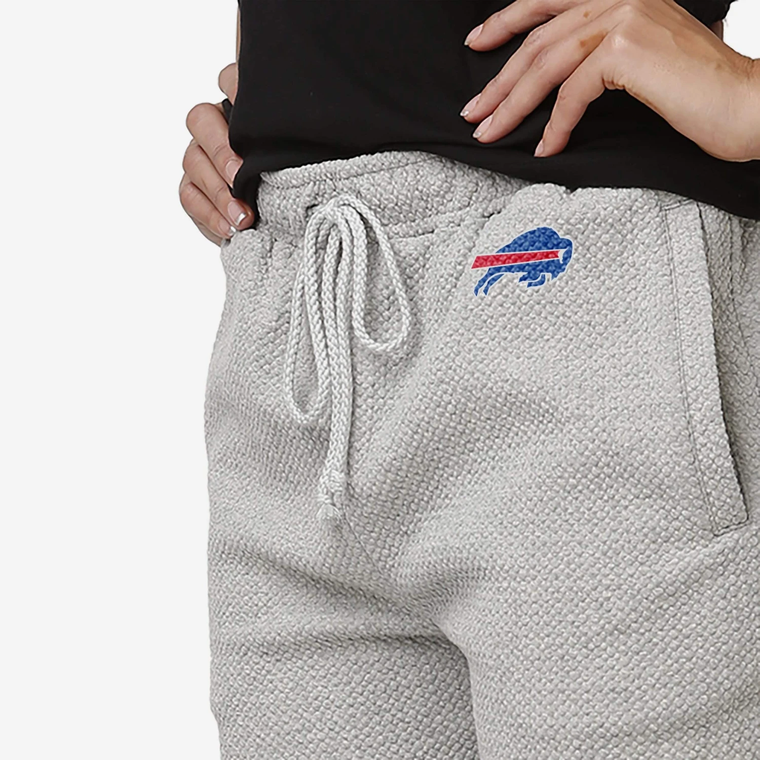 FOCO Buffalo Bills Womens Gray Woven Joggers 6 FOCO Buffalo Bills Womens Gray Woven Joggers - Image 4