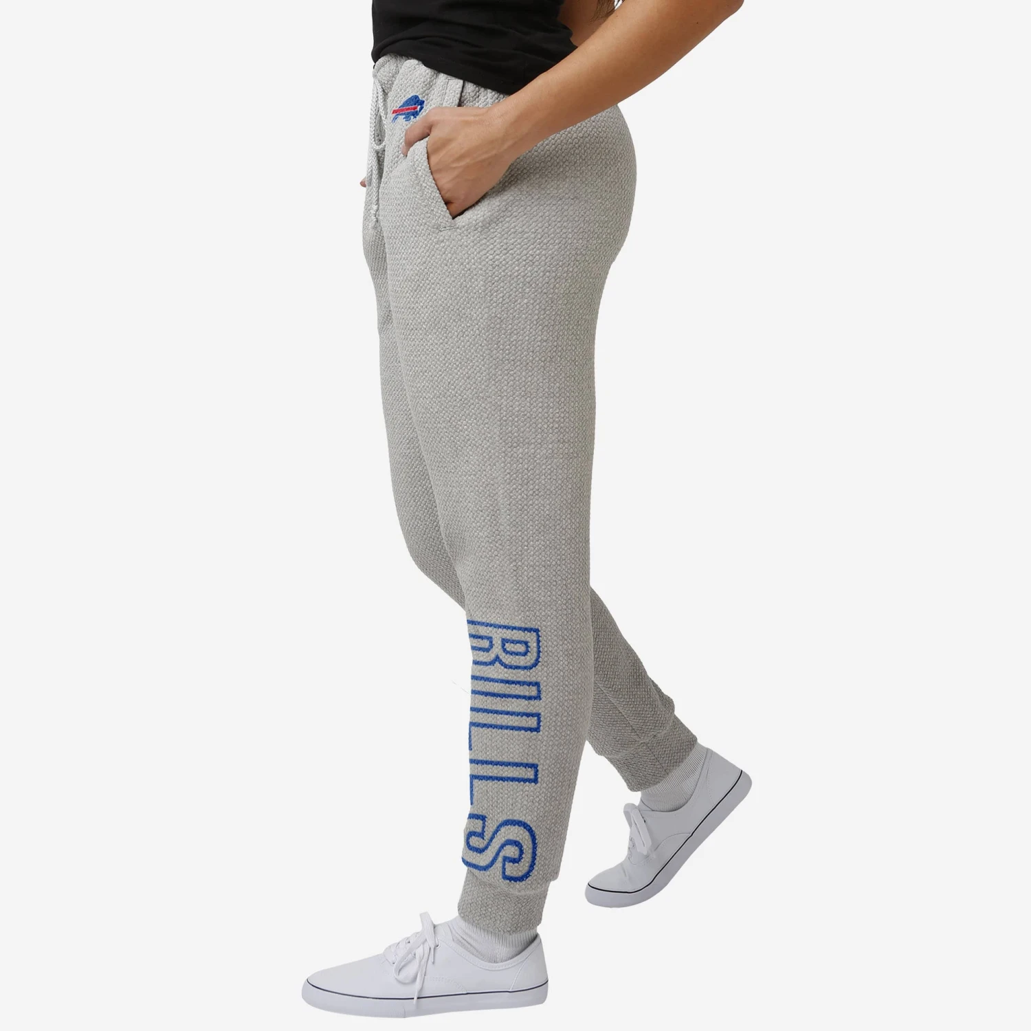FOCO Buffalo Bills Womens Gray Woven Joggers 3 FOCO Buffalo Bills Womens Gray Woven Joggers