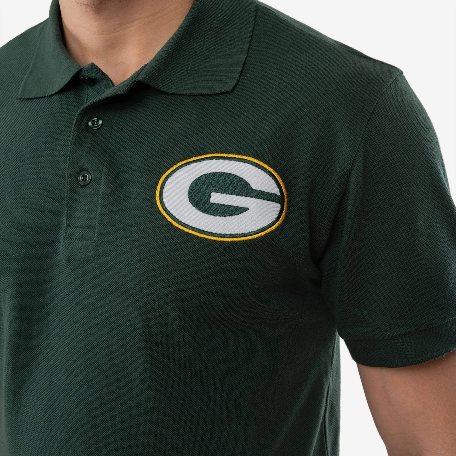 FOCO Green Bay Packers Casual Color Polo 5 FOCO Green Bay Packers Casual Color Polo - Image 3