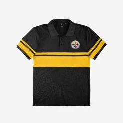 FOCO Pittsburgh Steelers Cotton Stripe Polo 9 FOCO Pittsburgh Steelers Cotton Stripe Polo -FOCO Shop POLSNFCTSTPPS g4