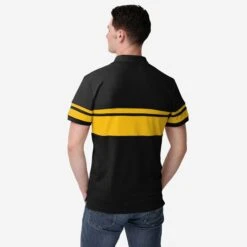 FOCO Pittsburgh Steelers Cotton Stripe Polo