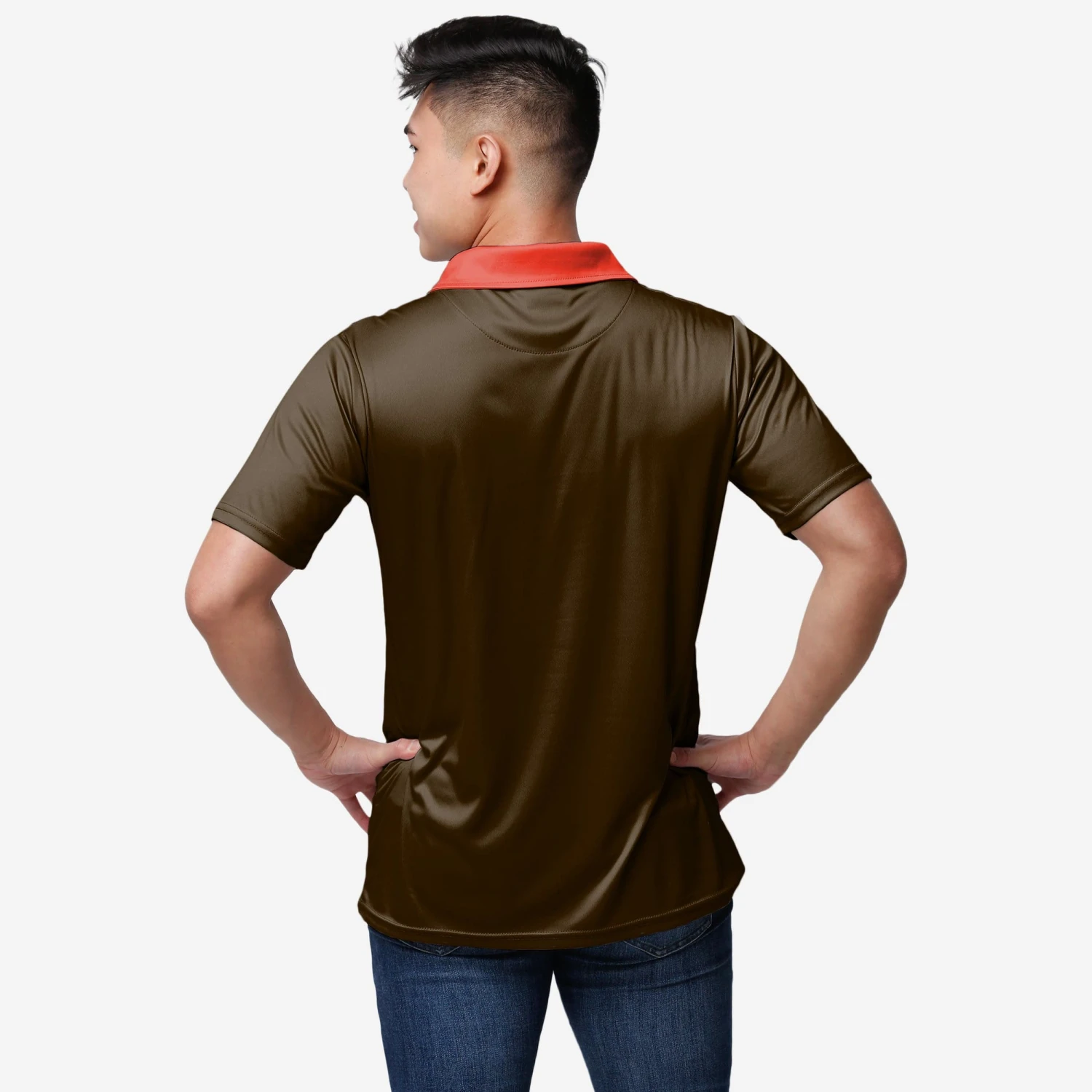 FOCO Cleveland Browns Workday Warrior Polyester Polo 4 FOCO Cleveland Browns Workday Warrior Polyester Polo - Image 2