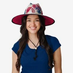 FOCO St Louis Cardinals Floral Printed Straw Hat 8 FOCO St Louis Cardinals Floral Printed Straw Hat -FOCO Shop SKMBFLPSTWSCD s