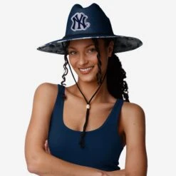 FOCO New York Yankees Team Color Straw Hat -FOCO Shop SKMBTCSTWNY g4 1