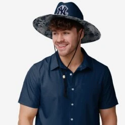 FOCO New York Yankees Team Color Straw Hat -FOCO Shop SKMBTCSTWNY g4 2