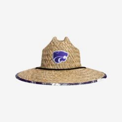 FOCO Kansas State Wildcats Floral Straw Hat