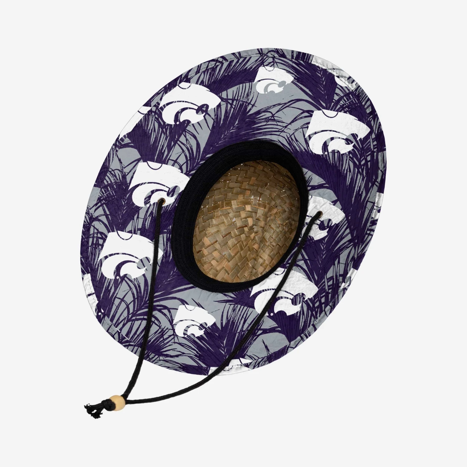 FOCO Kansas State Wildcats Floral Straw Hat 4 FOCO Kansas State Wildcats Floral Straw Hat - Image 2