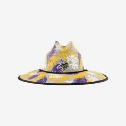 FOCO Minnesota Vikings Floral Printed Straw Hat