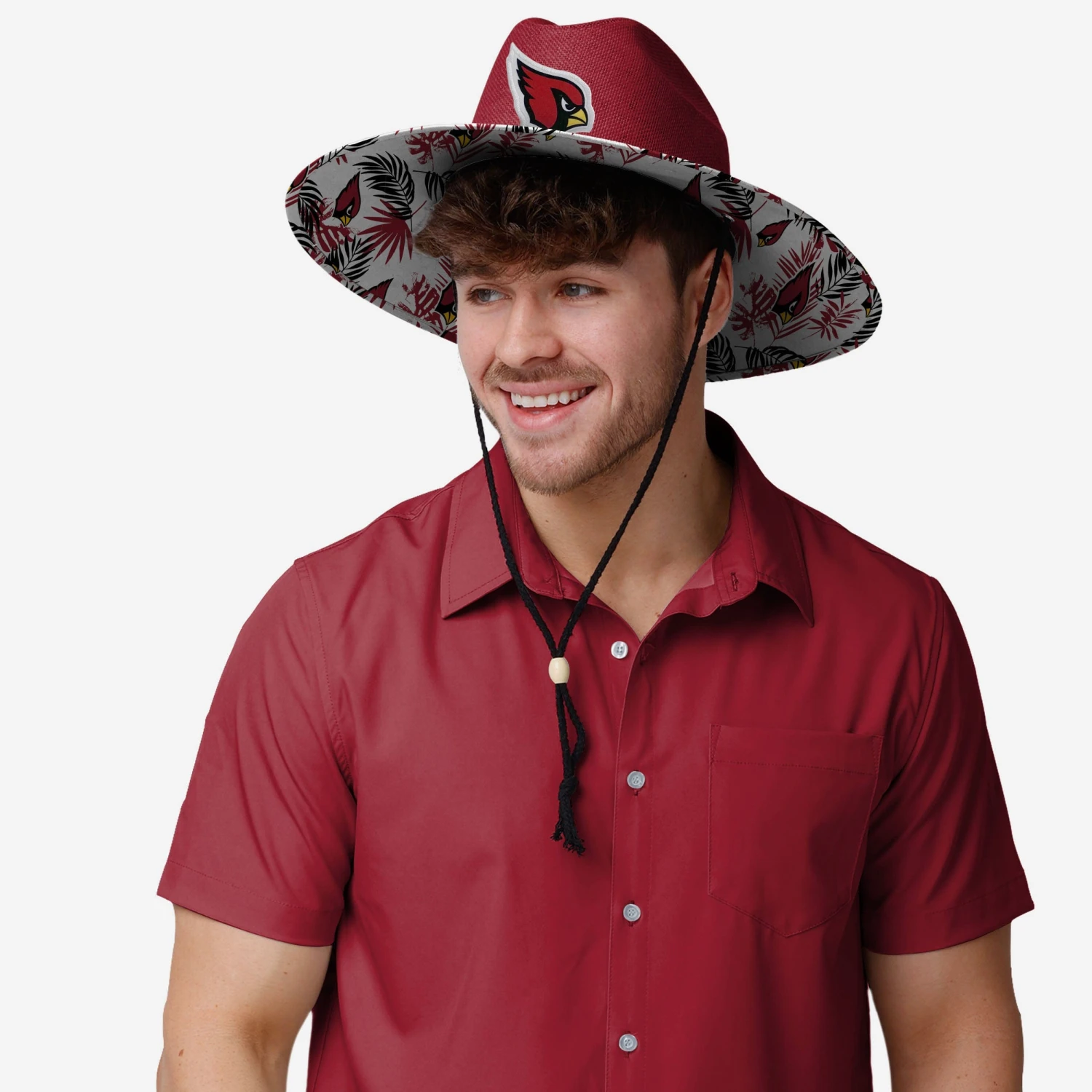 FOCO Arizona Cardinals Team Color Straw Hat 7 FOCO Arizona Cardinals Team Color Straw Hat - Image 5
