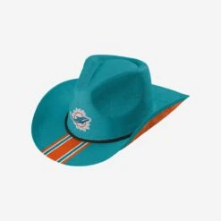 FOCO Miami Dolphins Team Stripe Cowboy Hat -FOCO Shop SKNFTSCBSTWMD g3