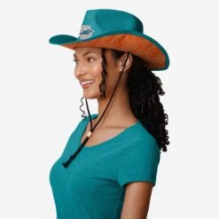 FOCO Miami Dolphins Team Stripe Cowboy Hat -FOCO Shop SKNFTSCBSTWMD g4