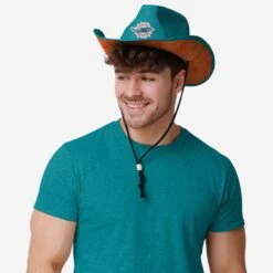 FOCO Miami Dolphins Team Stripe Cowboy Hat -FOCO Shop SKNFTSCBSTWMD g5
