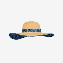 FOCO Tennessee Titans Womens Floral Straw Hat