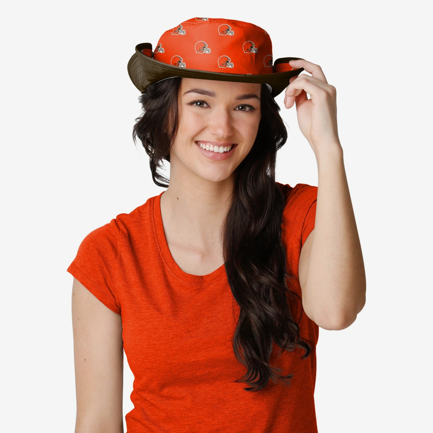 FOCO Cleveland Browns Womens Mini Print Hybrid Boonie Hat 6 FOCO Cleveland Browns Womens Mini Print Hybrid Boonie Hat - Image 4