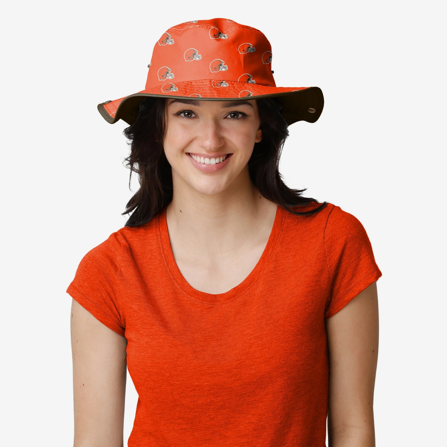 FOCO Cleveland Browns Womens Mini Print Hybrid Boonie Hat 4 FOCO Cleveland Browns Womens Mini Print Hybrid Boonie Hat - Image 2