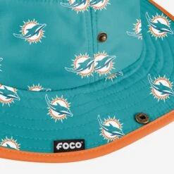 FOCO Miami Dolphins Womens Mini Print Hybrid Boonie Hat 9 FOCO Miami Dolphins Womens Mini Print Hybrid Boonie Hat -FOCO Shop SKWMNFHYBNMPMD g3