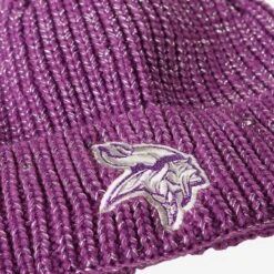 FOCO Minnesota Vikings Womens Glitter Knit Light Up Beanie -FOCO Shop SKWMNFLGTUPMV g3