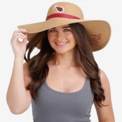 FOCO Arizona Cardinals Womens Wordmark Beach Straw Hat -FOCO Shop SKWMNFSWSTWAC g3