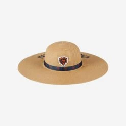 FOCO Chicago Bears Womens Wordmark Beach Straw Hat
