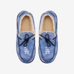FOCO Los Angeles Dodgers Printed Camo Moccasin Slipper -FOCO Shop SLPMBCMMOCLD g4