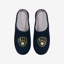 FOCO Milwaukee Brewers Memory Foam Slide Slipper