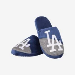 FOCO Los Angeles Dodgers Team Logo Staycation Slipper -FOCO Shop SLPMBTLSYCALD g3