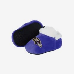FOCO Baltimore Ravens Logo Baby Bootie Slipper -FOCO Shop SLPNFBBYBTBRV g3