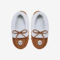 FOCO Pittsburgh Steelers Youth Moccasin Slipper -FOCO Shop SLPNFMOC816PS g4
