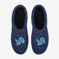 FOCO Detroit Lions Poly Knit Cup Sole Slipper -FOCO Shop SLPNFPYKTCPSLDL g4