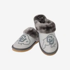 FOCO Colorado Buffaloes Womens Glitter Open Back Fur Moccasin Slipper 10 FOCO Colorado Buffaloes Womens Glitter Open Back Fur Moccasin Slipper -FOCO Shop SLPWMNCOBGFCOL g3