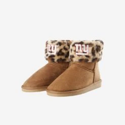 FOCO New York Giants Womens Cheetah Fur Boot -FOCO Shop SLPWMNFFURCHNG s