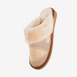 FOCO Kansas City Chiefs Womens Glitter Open Back Fur Moccasin Slipper 9 FOCO Kansas City Chiefs Womens Glitter Open Back Fur Moccasin Slipper -FOCO Shop SLPWMNFOBGFKC s