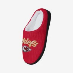 FOCO Kansas City Chiefs Womens Sherpa Lined Memory Foam Slipper -FOCO Shop SLPWMNFSHMFKC g3