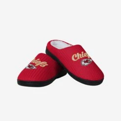 FOCO Kansas City Chiefs Womens Sherpa Lined Memory Foam Slipper -FOCO Shop SLPWMNFSHMFKC g4