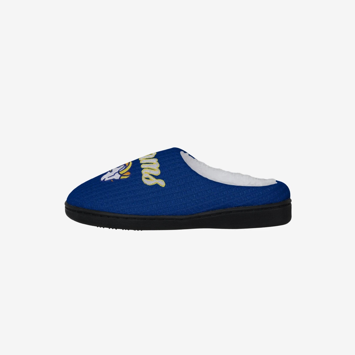 FOCO Los Angeles Rams Womens Sherpa Lined Memory Foam Slipper 3 FOCO Los Angeles Rams Womens Sherpa Lined Memory Foam Slipper
