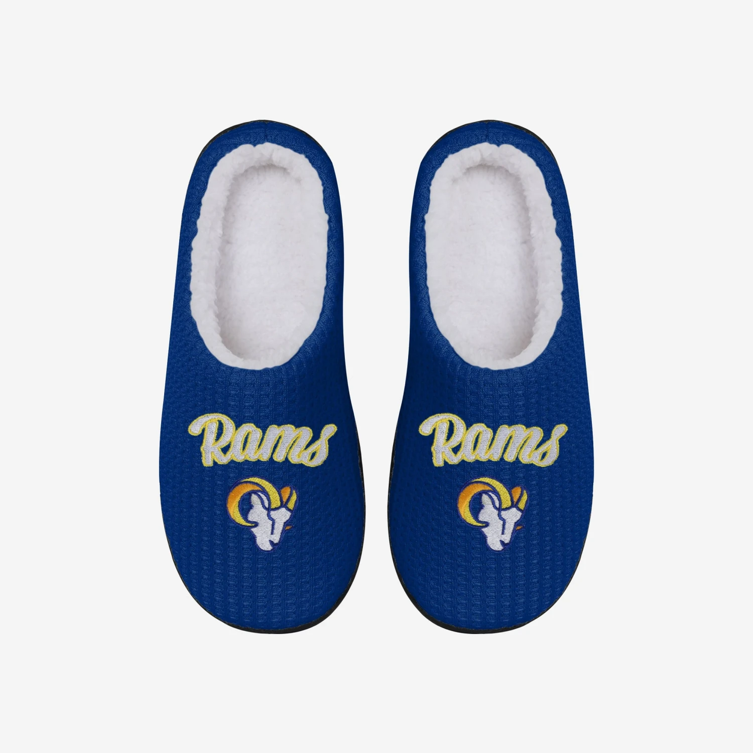 FOCO Los Angeles Rams Womens Sherpa Lined Memory Foam Slipper 4 FOCO Los Angeles Rams Womens Sherpa Lined Memory Foam Slipper - Image 2