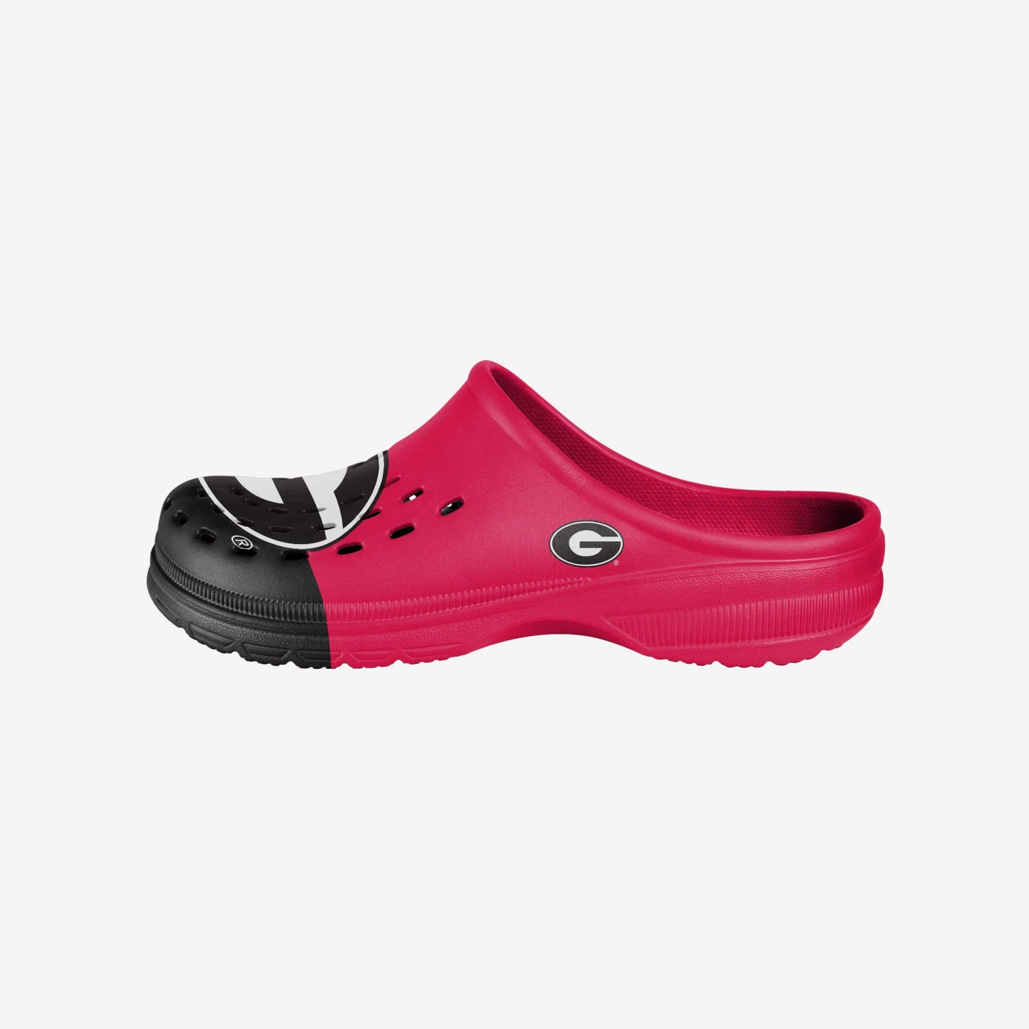 FOCO Georgia Bulldogs Colorblock Big Logo Clog 3 FOCO Georgia Bulldogs Colorblock Big Logo Clog