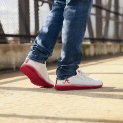 FOCO Alabama Crimson Tide Gradient Midsole White Sneakers -FOCO Shop SNMNNCSMUWHTALB g3