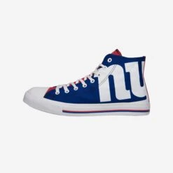 FOCO New York Giants Mens High Top Big Logo Canvas Shoe