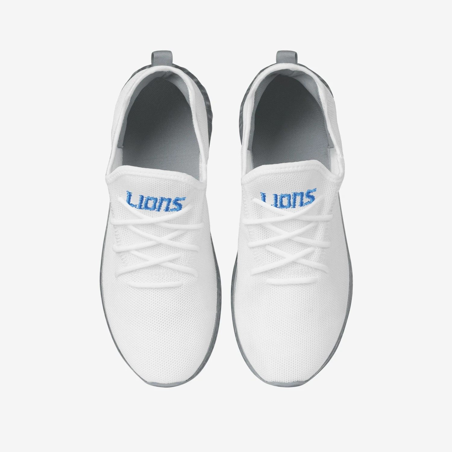 FOCO Detroit Lions Gradient Midsole White Sneakers 6 FOCO Detroit Lions Gradient Midsole White Sneakers - Image 4